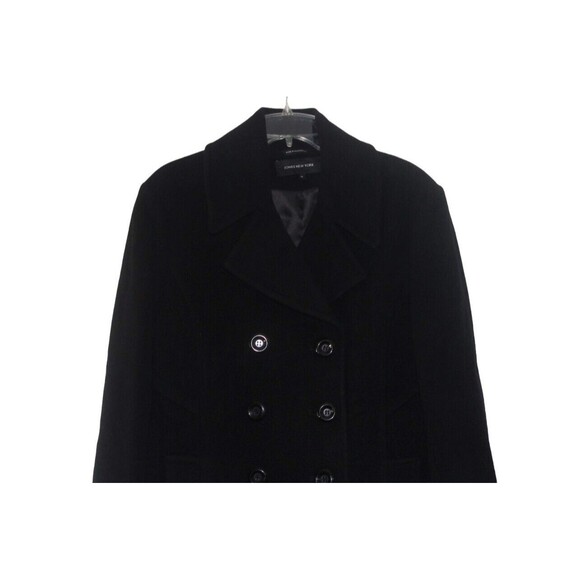 NEW Jones New York Wool Blend Peacoat Women's 14 Navy Blue Double Breasted NWT - Picture 2 of 7